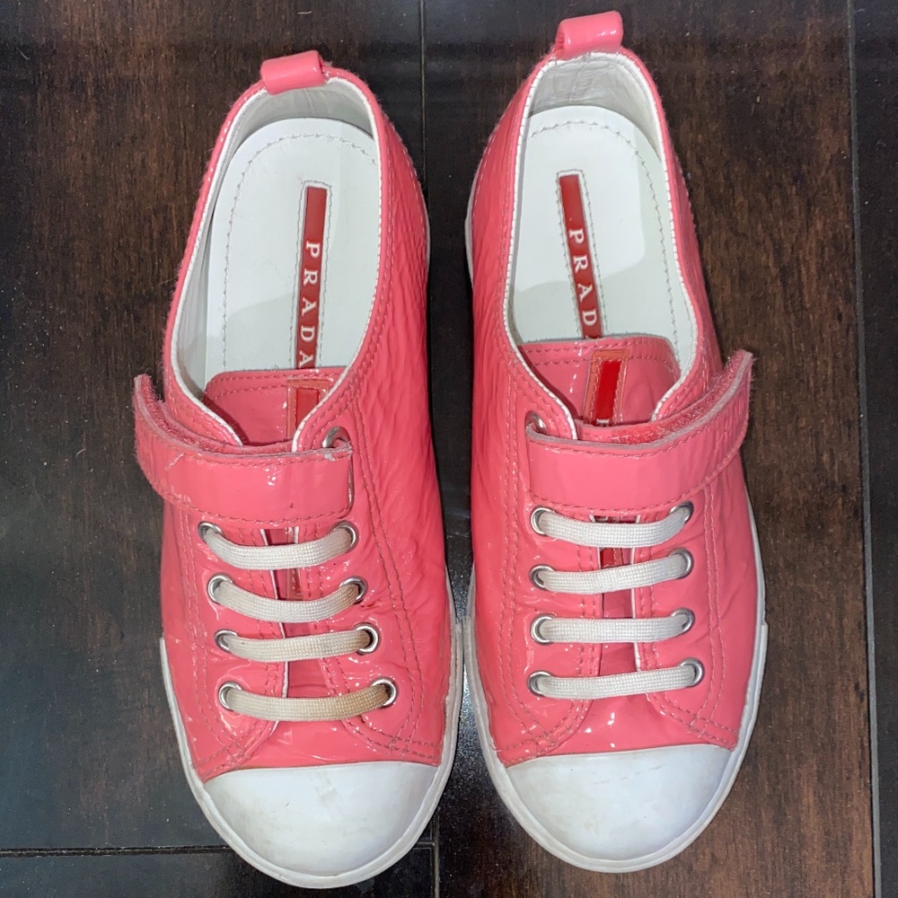 PRADA PATENT LEATHER SNEAKERS